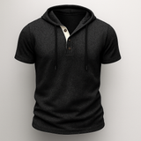 Hoodie Henley de Algodón Hype