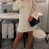 Vestido Brillante Elaiza™ con Lazo
