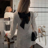 Vestido Brillante Elaiza™ con Lazo