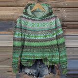 Sudadera con Capucha Étnica Retro Liane