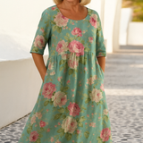 Vestido Midi Relajado Eliza para Mujer