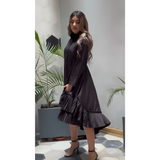 Vestido Aline™ Elegante con Pliegues
