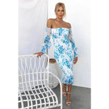 Vestido Floral Sin Hombros Regina™