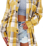 Camisa de Verano de Manga Larga Chela para Mujer
