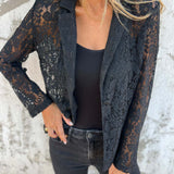 Blazer de Encaje Transparente Lena