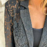 Blazer de Encaje Transparente Lena
