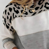 Suéter de Punto para Mujer Pasca™ con Estampado de Leopardo