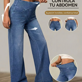 Pantalones Anchos Duna con Control de Abdomen para Mujer