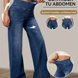 Pantalones Anchos Duna con Control de Abdomen para Mujer