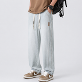 Jeans de Mezclilla Lavada de Plata
