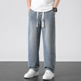 Jeans de Mezclilla Lavada de Plata