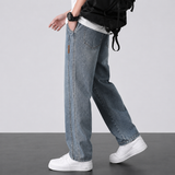 Jeans de Mezclilla Lavada de Plata