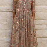 Vestido Elegante Olivia con Escote en V para Mujer