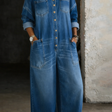 Sophia | Mono de Denim con Espalda Descubierta para Mujer