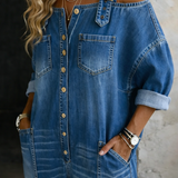 Sophia | Mono de Denim con Espalda Descubierta para Mujer