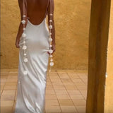Vestido Eloise ™ de Borlas Sin Espalda