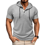 Hoodie Henley de Algodón Hype