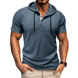 Hoodie Henley de Algodón Hype