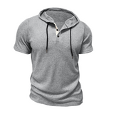 Hoodie Henley de Algodón Hype