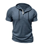 Hoodie Henley de Algodón Hype