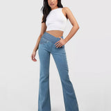 Pantalones de Mezclilla Cintura Cruzada Majestic™