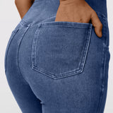 Pantalones de Mezclilla Cintura Cruzada Majestic™