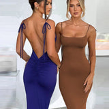 Vestido Delgado Sin Espalda Romee ™