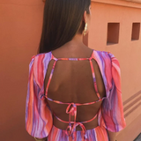 Vestido Elegante Paloma con Abertura Lateral