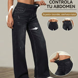 Pantalones Anchos Duna con Control de Abdomen para Mujer