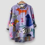 Camisa Natalina con Estampado