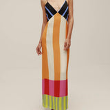 Vestido Largo Multicolor Elsa