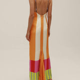 Vestido Largo Multicolor Elsa
