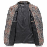 Blazer de Pana Real en Patrón Herringbone
