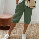 Shorts Cómodos Amanda con Bajo Vuelto
