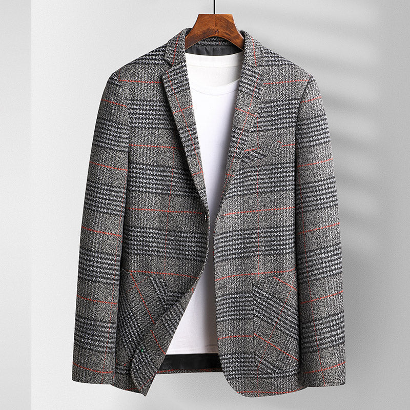 Blazer de Pana Real en Patrón Herringbone