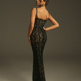 Vestido de Encaje Elegante Paola™ con Tirantes para Bodas y Eventos
