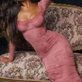 Vestido Elegante Cecilia™ Rosa