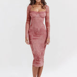 Vestido Elegante Cecilia™ Rosa