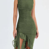 Vestido Asimétrico con Volantes Pia ™
