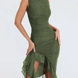 Vestido Asimétrico con Volantes Pia ™