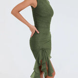 Vestido Asimétrico con Volantes Pia ™