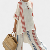 Conjunto Aireado de Dos Piezas Rayado Oversize Mirthe