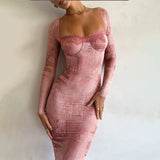 Vestido Elegante Cecilia™ Rosa