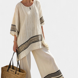 Conjunto Aireado de Dos Piezas Rayado Oversize Mirthe