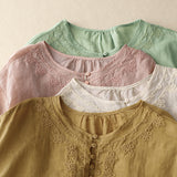 Blusa Bordada Laurienne™ con Botones