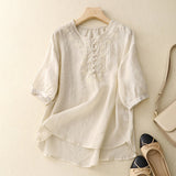 Blusa Bordada Laurienne™ con Botones