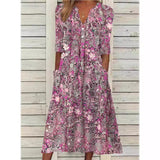 Vestido Camisero Floral Elegante Andrea
