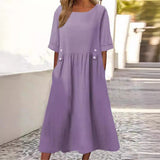 Vestido Midi Aida con Botones