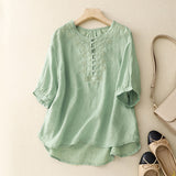 Blusa Bordada Laurienne™ con Botones