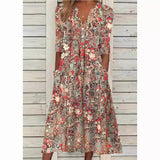 Vestido Camisero Floral Elegante Andrea
